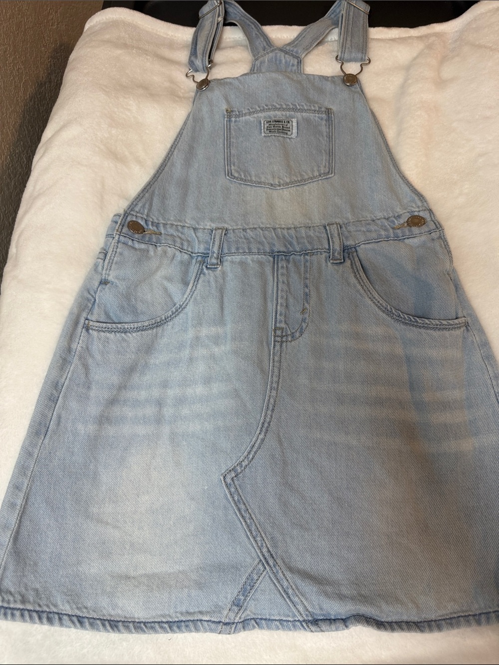 Levi's Light Blue Denim Overall Dress for Kids